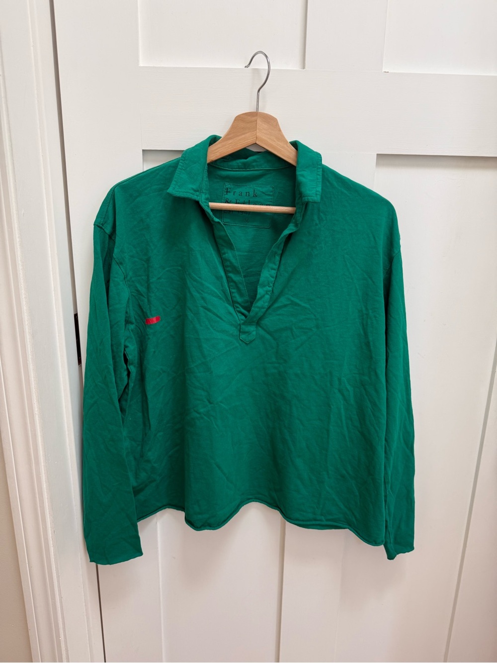 Frank & Eileen NWOT Jersey Patrick popover henley green - med - Picture 2 of 8